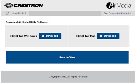 crestron airmedia mac download